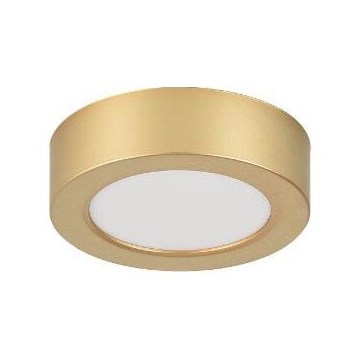 Rabalux - Plafon łazienkowy LED, 7 W, 230 V, Ø 12 cm, IP44, złoty