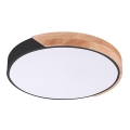 Rabalux - Plafon LED 24W/230V czarny/dąb śr. 41,5 cm