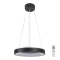 Rabalux - Regulowany żyrandol LED na linkach LED/38W/230V 3000-6500K czarny + pilot do zdalnego sterowania