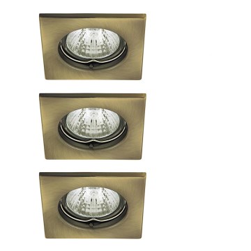 Rabalux - SADA 3x LED Oprawa wpuszczana 3xGU10/6W/230V + 3xGU10/50W/230V Rabalux - SADA 3x LED Oprawa wpuszczana 3xGU10/6W/230V + 3xGU10/50W/230V