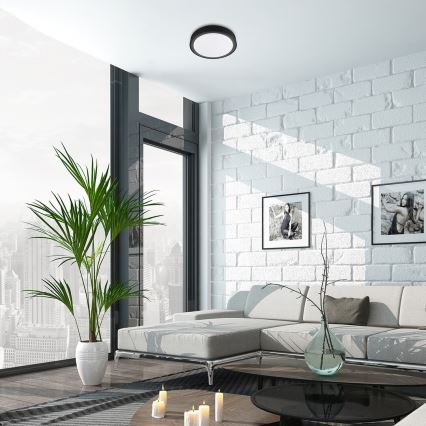 Rabalux - LED RGB ściemnialna lampa sufitowa z czujnikiem LED/28W/230V 2700-5000K śr. 36 cm + z pilotem