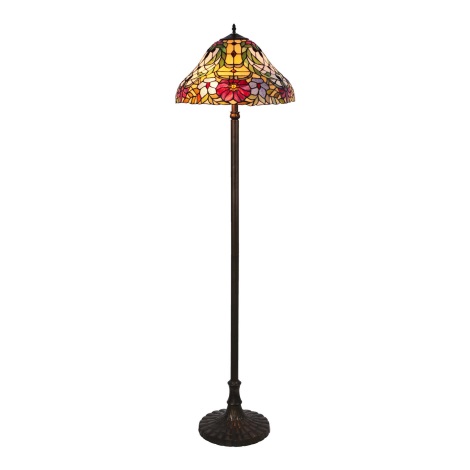Rabalux - Tiffany lampa podłogowa 2xE27/60W/230V