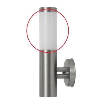 Rabalux - Wymienne szkło do zewnętrznej lampy INOX TORCH E27 białe