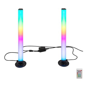 Rabalux - ZESTAW 2x LED RGB Regulowana lampa stołowa PACO LED/5W/5V + pilot zdalnego sterowania