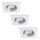 Rabalux - ZESTAW 3x LED Łazienkowa oprawa wpuszczana 1xGU10/3W/230V IP44