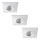 Rabalux - ZESTAW 3x LED opraw wpuszczanych sufitowych do łazienki LED/4W/230V IP44