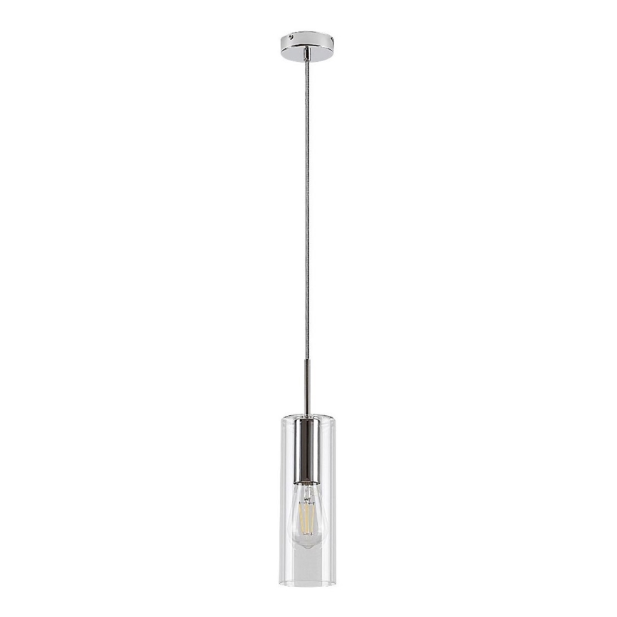 Rabalux - Żyrandol na lince 1xE27/40W/230V przezroczysty/chrom błyszczący