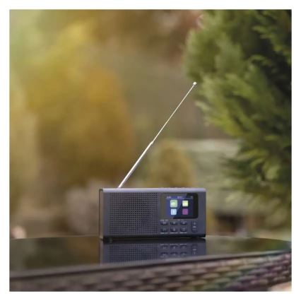 Radio DAB DAB+ FM 3W/5V/4xAA czarny