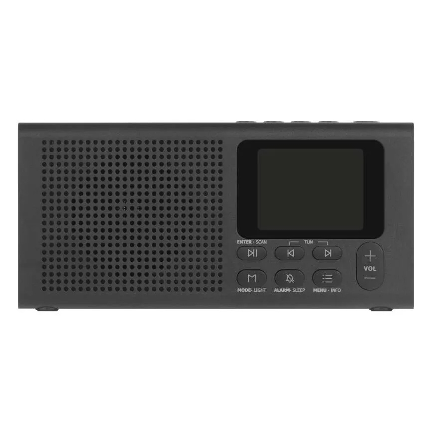 Radio DAB DAB+ FM 3W/5V/4xAA czarny