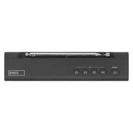 Radio DAB DAB+ FM 3W/5V/4xAA czarny