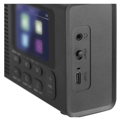 Radio DAB DAB+ FM 3W/5V/4xAA czarny