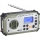 Radio kempingowe z korbką, panelem słonecznym i latarką LED pełniącą funkcję powerbanku 5V/3xAAA/2000 mAh IPX4 zielone