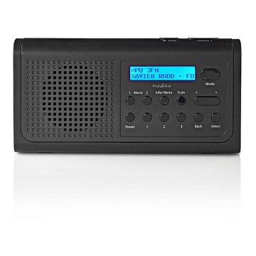 Radio z zegarem i funkcją alarmu 3W/FM/DAB