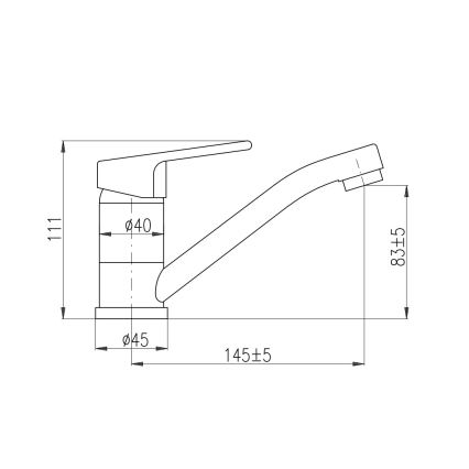 RAV Slezák CO115.0 - bateria umywalkowa COLORADO 11 cm, chrom błyszczący