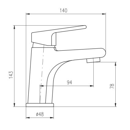 RAV Slezák CO126.0CMATZ - Bateria umywalkowa COLORADO 14,3 cm czarna/złota
