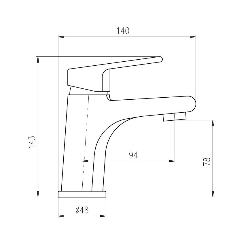 RAV Slezák CO126.0CMATZ - Bateria umywalkowa COLORADO 14,3 cm czarna/złota