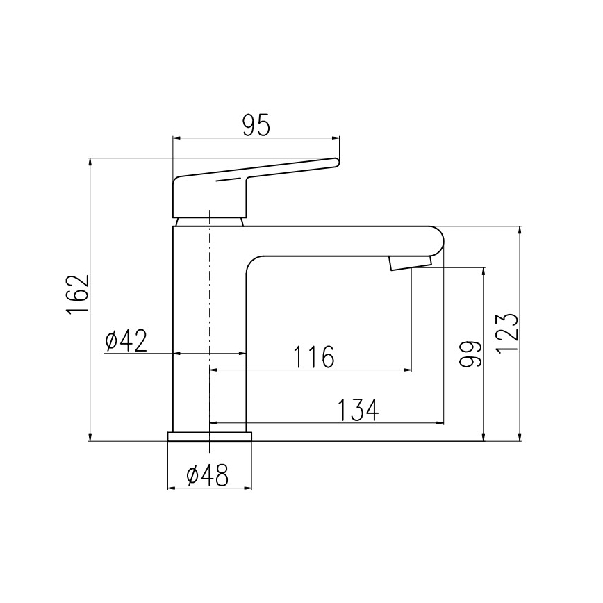RAV Slezák CO128.0CMATZ - Bateria umywalkowa COLORADO 16,2 cm czarna/złota
