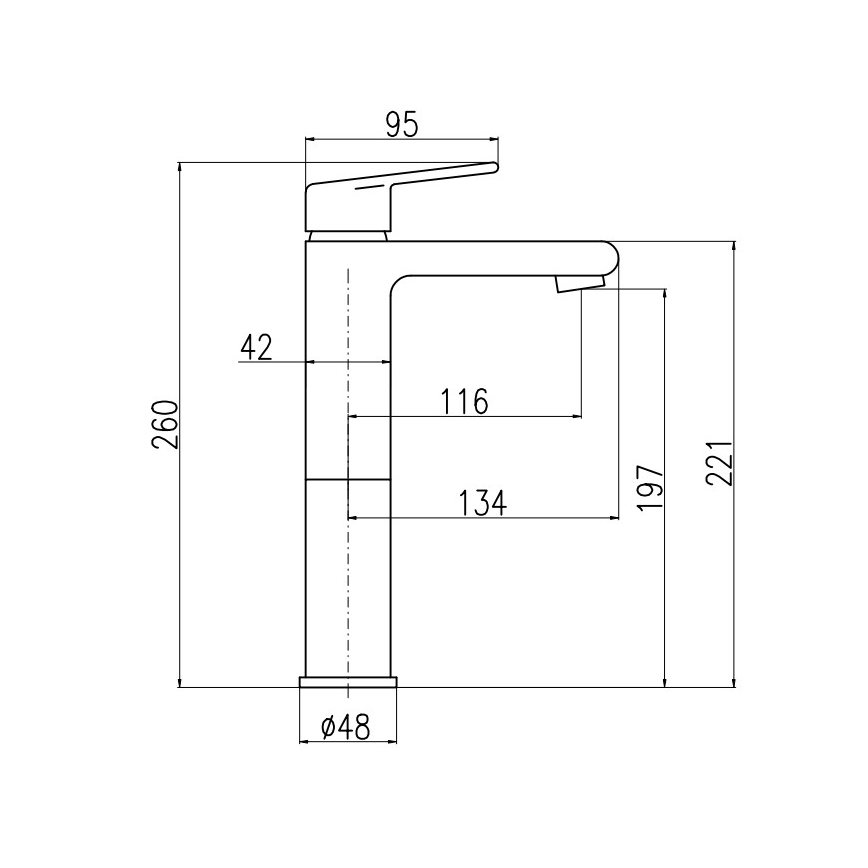 RAV Slezák CO130.0Z - bateria umywalkowa COLORADO 26 cm, wykończenie: błyszczące złoto