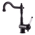 RAV Slezák L508.0/8CMAT - Bateria do zlewozmywaka i umywalki LABE RETRO 25,6 cm, czarny mat