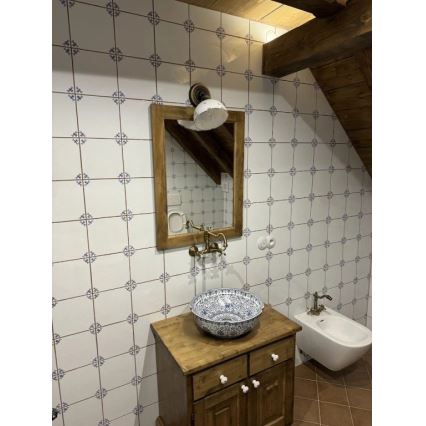 RAV Slezák MK102.5/28SM - Bateria zlewozmywakowa/umywalkowa MORAVA RETRO 16,8 cm mosiądz postarzany