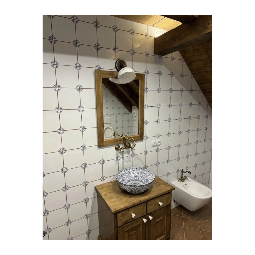 RAV Slezák MK102.5/28SM - Bateria zlewozmywakowa/umywalkowa MORAVA RETRO 16,8 cm mosiądz postarzany