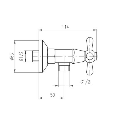 RAV Slezák MK180.5/2SM - Zestaw prysznicowy z baterią MORAVA RETRO, mosiądz antyczny