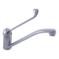 RAV Slezák MS605.0 - Bateria umywalkowa z dźwignią medyczną MISSISSIPPI 22,2 cm chrom błyszczący