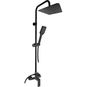 RAV Slezák NL182.5/7-04CMAT - Zestaw prysznicowy z baterią NIL, czarny mat