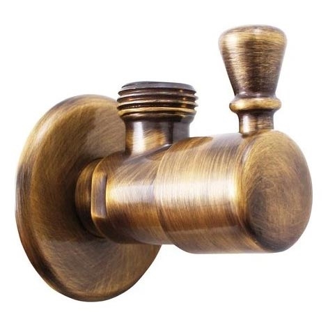 RAV Slezák RV0112SM - Zawór kątowy RETRO stary mosiądz