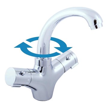 RAV Slezák TRM26.0 - Termostatyczna bateria umywalkowa TERMO 23,5 cm, błyszczący chrom