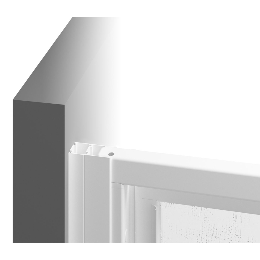 Ravak 00V701R211 - Trzyczęściowe drzwi prysznicowe SUPERNOVA 90x198 cm białe