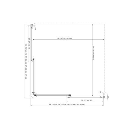 Ravak 14V701O2ZGS - Kabina prysznicowa SUPERNOVA 90x90 cm biała