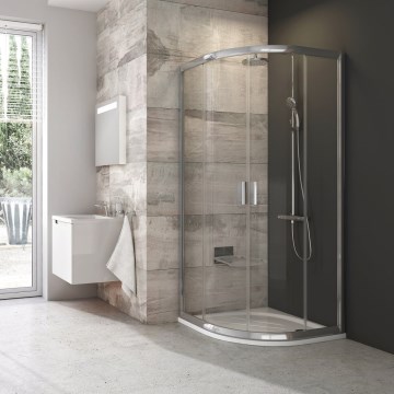 Ravak 3B240C00Z1-Kabina prysznicowa 4-częściowa ćwierćokrągła BLIX 80x80 cm błyszczący chrom