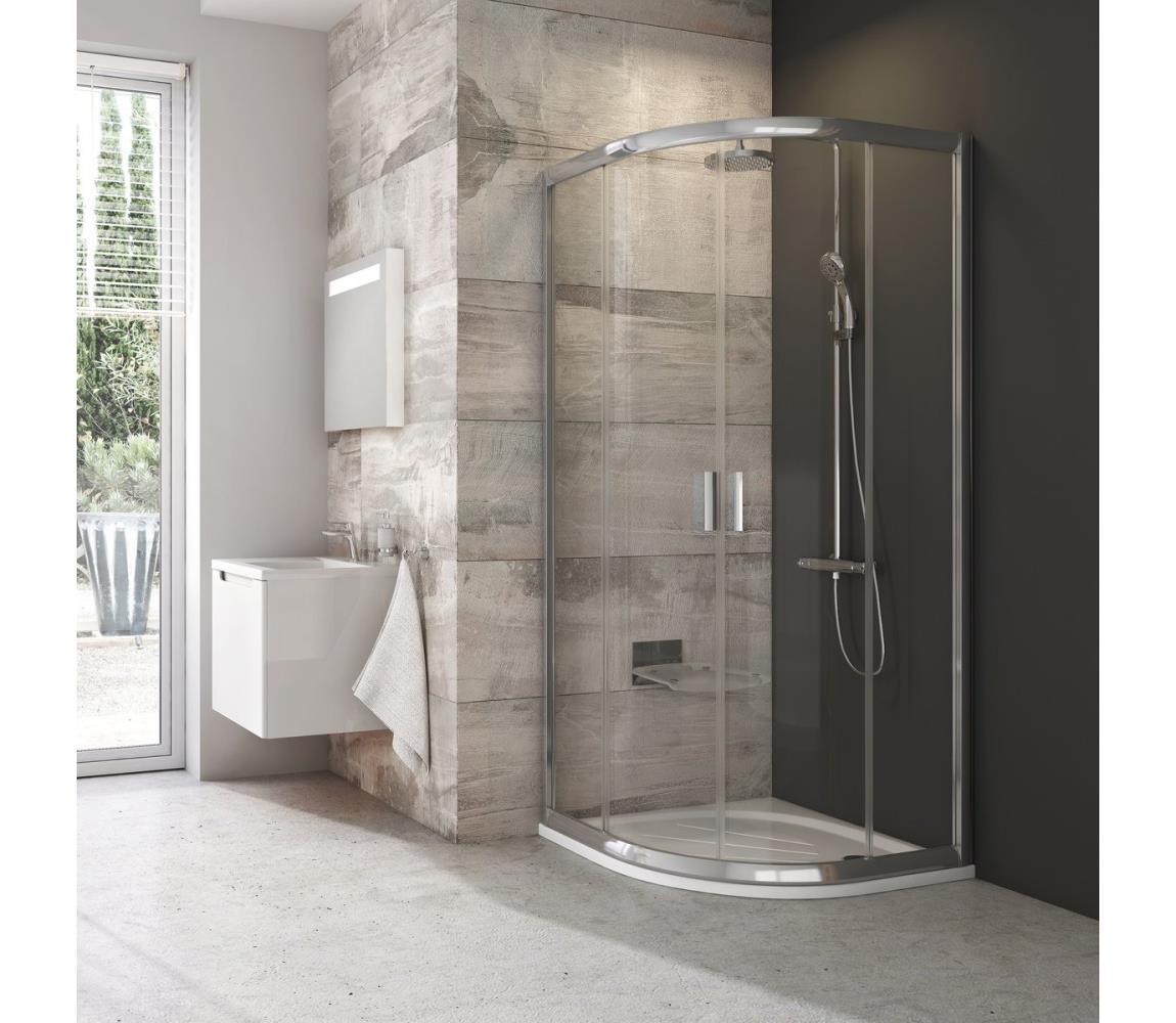 Ravak 3B240C00Z1-Kabina prysznicowa czteroczęściowa półokrągła BLIX 80x80 cm chrom błyszczący