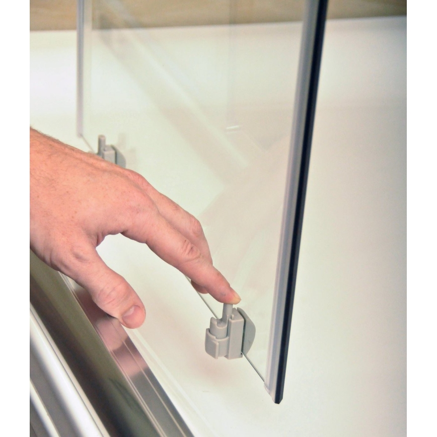 Ravak 3B270100Z1 - Czteroczęściowa, półokrągła kabina prysznicowa BLIX 90x90 cm, biała