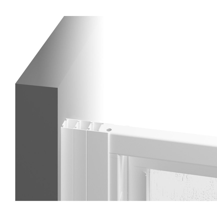 Ravak 940701R211 - Stała ścianka prysznicowa SUPERNOVA 90x198 cm biała