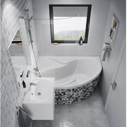 Ravak CM21000000 - Wanna narożna ROSA 160x105 cm akryl/biała