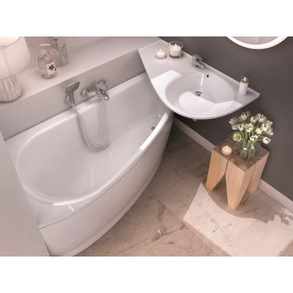 Ravak CT01000000 - Wanna narożna AVOCADO 150x75 cm akryl/biały