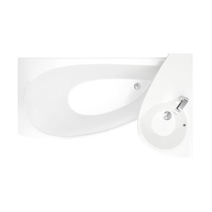 Ravak CT01000000 - Wanna narożna AVOCADO 150x75 cm akryl/biały