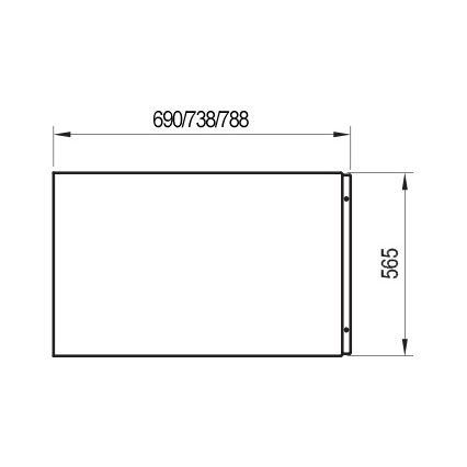 Ravak CZ00130A00 - Panel boczny do wanny 75 cm akryl/biały