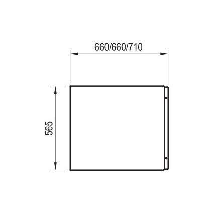 Ravak CZ72110A00 - Boczny panel do wanny CHROME 70 cm akryl/biały