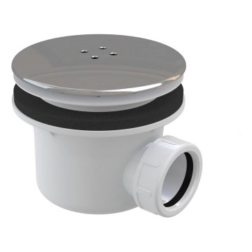 Ravak X01314 - Syfon do brodzika Ø 11,6 cm, chrom błyszczący