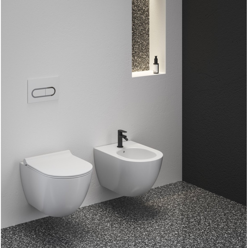 Ravak X01517 - Bidet wiszący UNI CHROME ceramika/biały