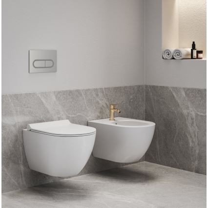 Ravak X01517 - Bidet wiszący UNI CHROME ceramika/biały