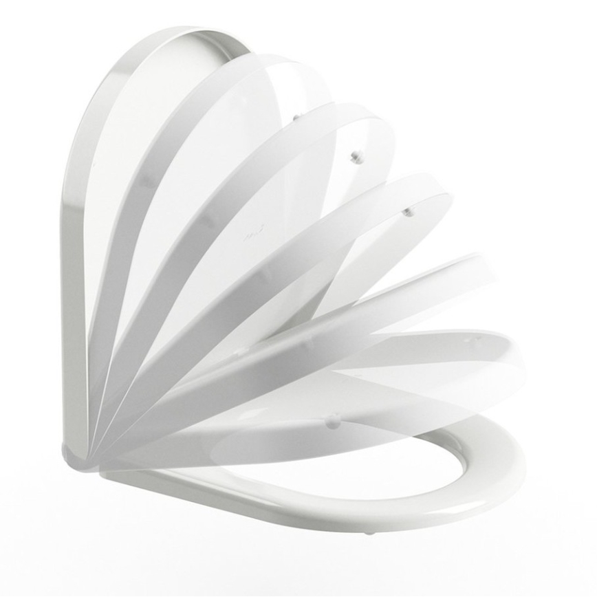 Ravak X01549 - Deska sedesowa SoftClose UNI CHROME biała