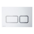Ravak X01739 - Przycisk spłukujący TWIN 24,7x16,5 cm biały