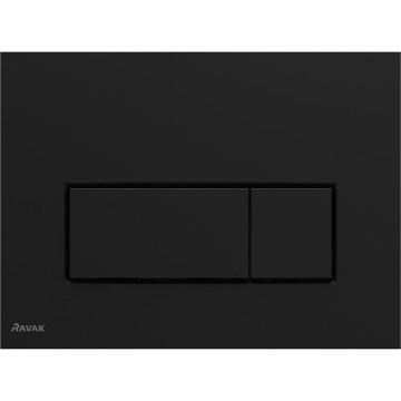 Ravak X01744 - Przycisk spłukujący UNI SLIM 24,7 x 16,5 cm czarny