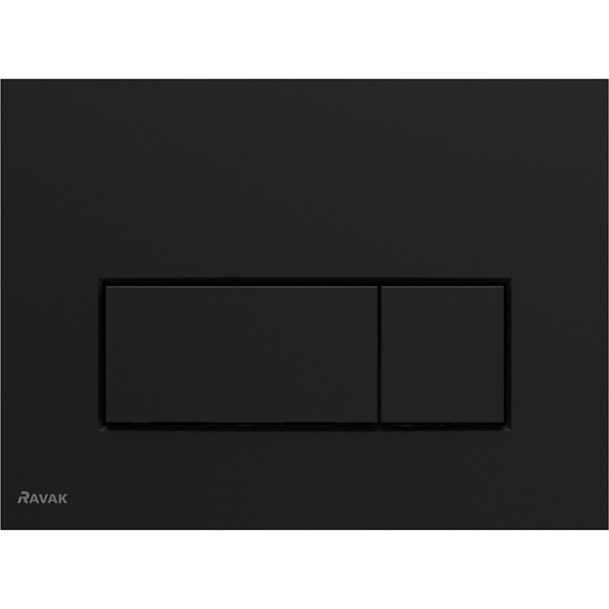 Ravak X01744 - Przycisk spłukujący UNI SLIM 24,7 x 16,5 cm czarny