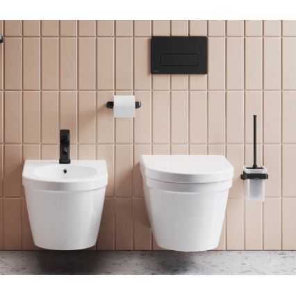 Ravak X01744 - Przycisk spłukujący UNI SLIM 24,7 x 16,5 cm czarny