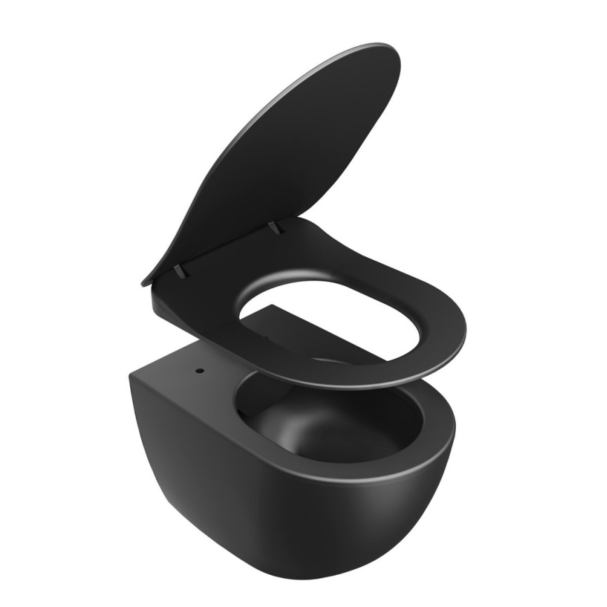 Ravak X01795 - deska sedesowa SoftClose CHROME czarna